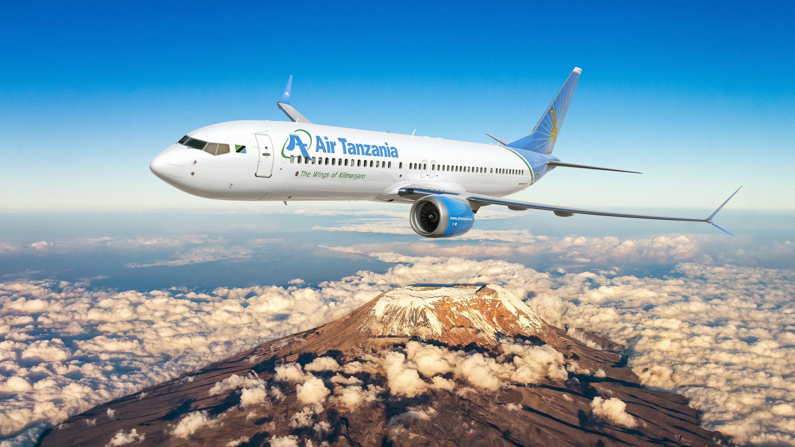 Air Tanzania aircraft on the apron
